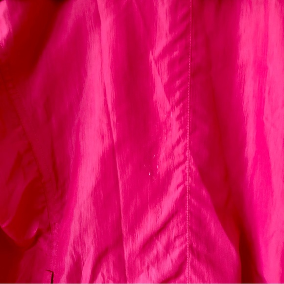 Chico’s Black Label Fuchsia Trench Coat Size Large 12 - Picture 7 of 10